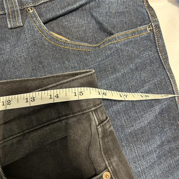 Pistola Jeans Womens 29 Black Distressed High Rise Straight Leg Button Fly Denim - Picture 6 of 14